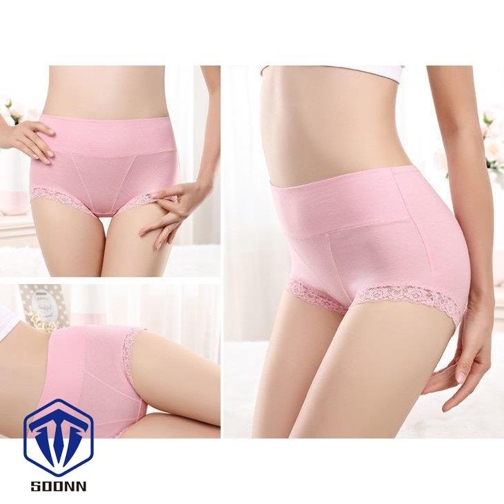 レディースショーツ スタンダード 単品 パンツ パンティー おへそすっぽり シンプル レース インナー 女 ソリッド無地 女性用下着ショーツ 