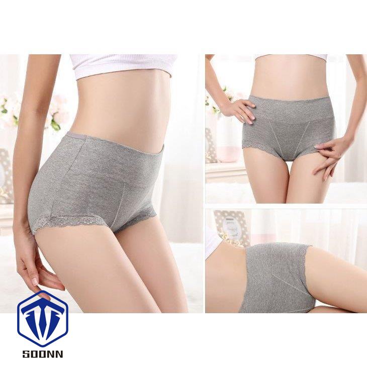 レディースショーツ スタンダード 単品 パンツ パンティー おへそすっぽり シンプル レース インナー 女 ソリッド無地 女性用下着ショーツ 