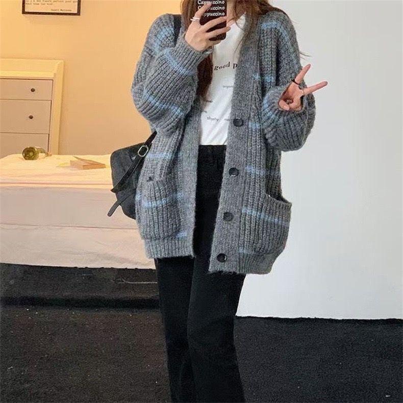 超。 レディース ニット Vネック カーディガン 秋 春 洗える セーター おしゃれ ゆる カジュアル ゆったり 羽織 伸縮性 超目玉 冬 上品 長袖 