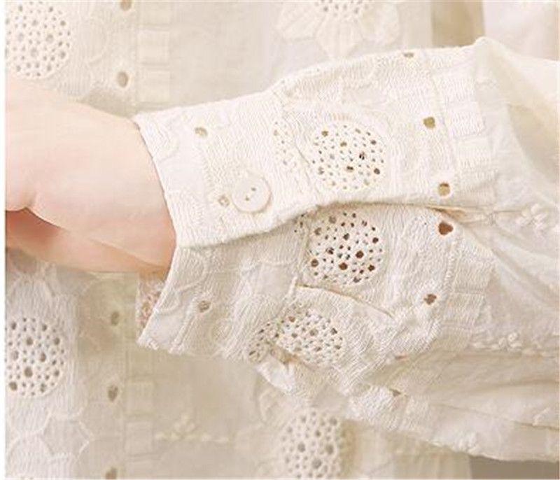 ブラウス レディース シャツ シャツブラウス 長袖 無地 レース アウトドア 春秋 花柄 長袖シャツ トップス カジュアル おしゃれ ゆったり 刺繍 