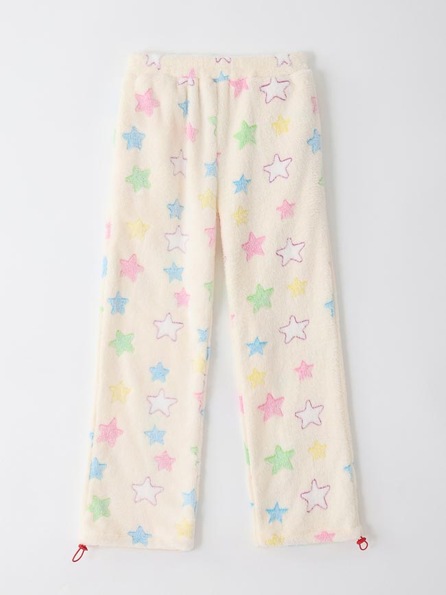 パジャマ レディース 星柄 冬 着る毛布 ルームウェア 部屋着 レディース パジャマ 冬 上下セット 女性 もこもこ 長袖 リラックス 