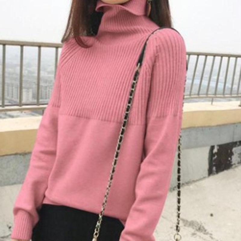 ニットセーター レディース 秋冬 長袖 ニットトップス 無地 ゆったりプルオーバー おしゃ パフスリーブ 厚手 無地セーター ショット丈 セーター 