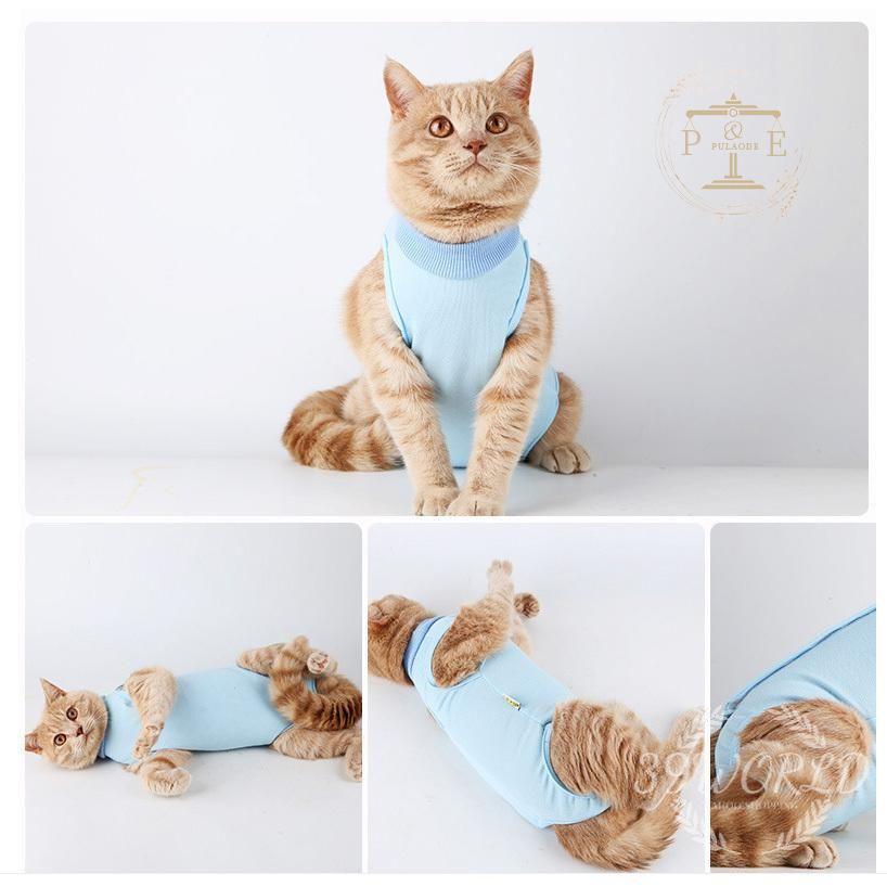 犬用 猫用イヌネコキャット長袖 四脚 術後服術後着術後ウェア 傷口舐めない皮膚 避妊 術後服 術後ウェア 犬 男女用 避妊 皮膚保護傷舐め おむつ 傷口保護 去勢 