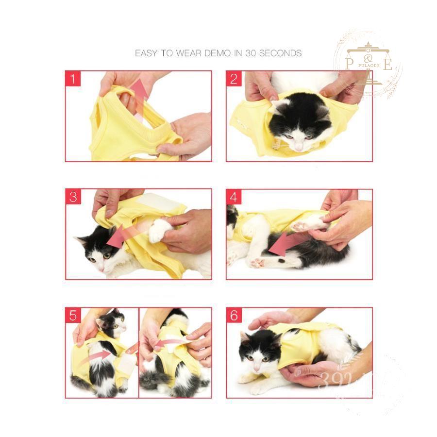 犬用 猫用イヌネコキャット長袖 四脚 術後服術後着術後ウェア 傷口舐めない皮膚 避妊 術後服 術後ウェア 犬 男女用 避妊 皮膚保護傷舐め おむつ 傷口保護 去勢 