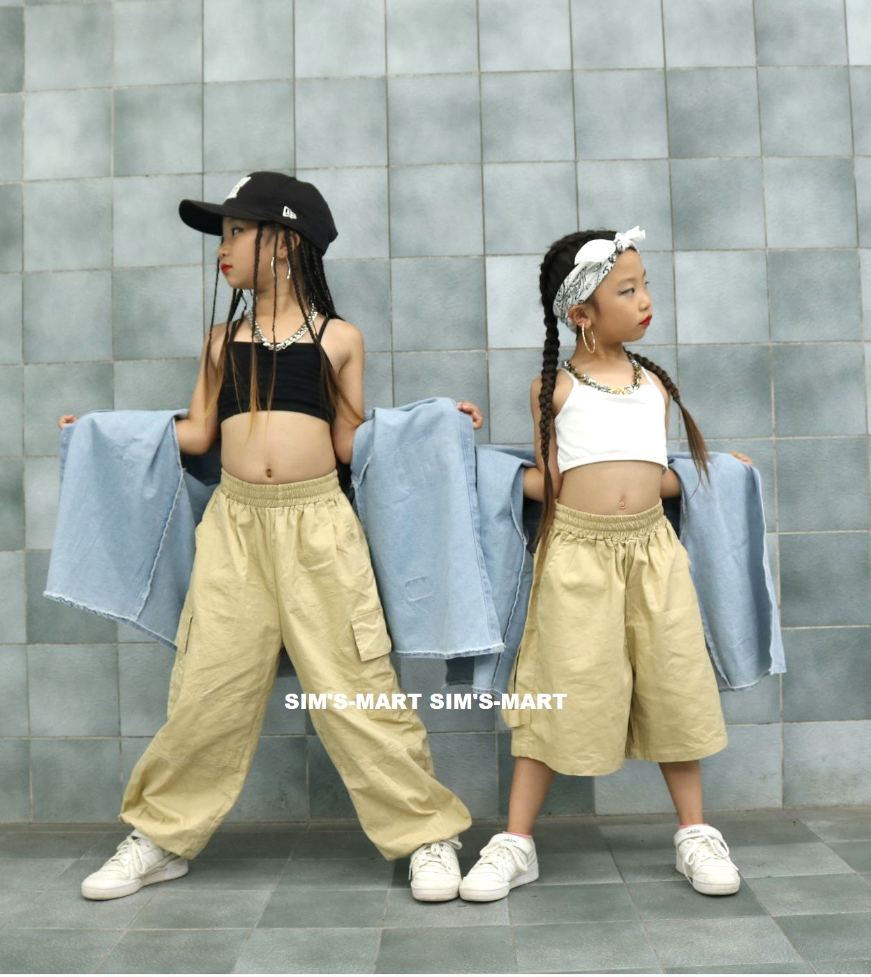 デニム キッズダンス衣装 セットアップ ヒップホップ 衣装 デニムシャツ 男の子 韓国 ダンスウェア ダンス衣装 K-POP キッズ チノパン 子供ダンス服 ガールズ 