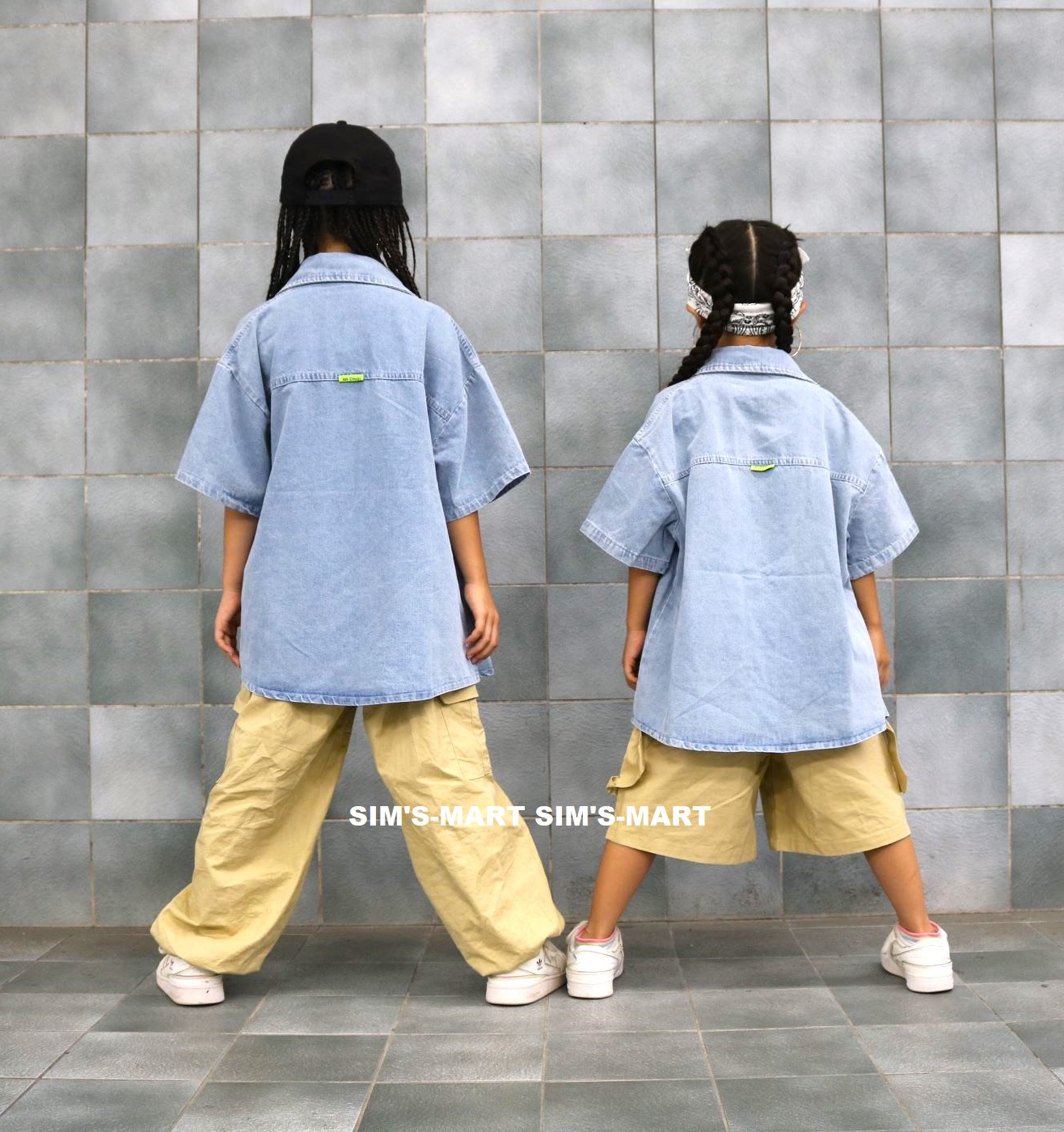 デニム キッズダンス衣装 セットアップ ヒップホップ 衣装 デニムシャツ 男の子 韓国 ダンスウェア ダンス衣装 K-POP キッズ チノパン 子供ダンス服 ガールズ 