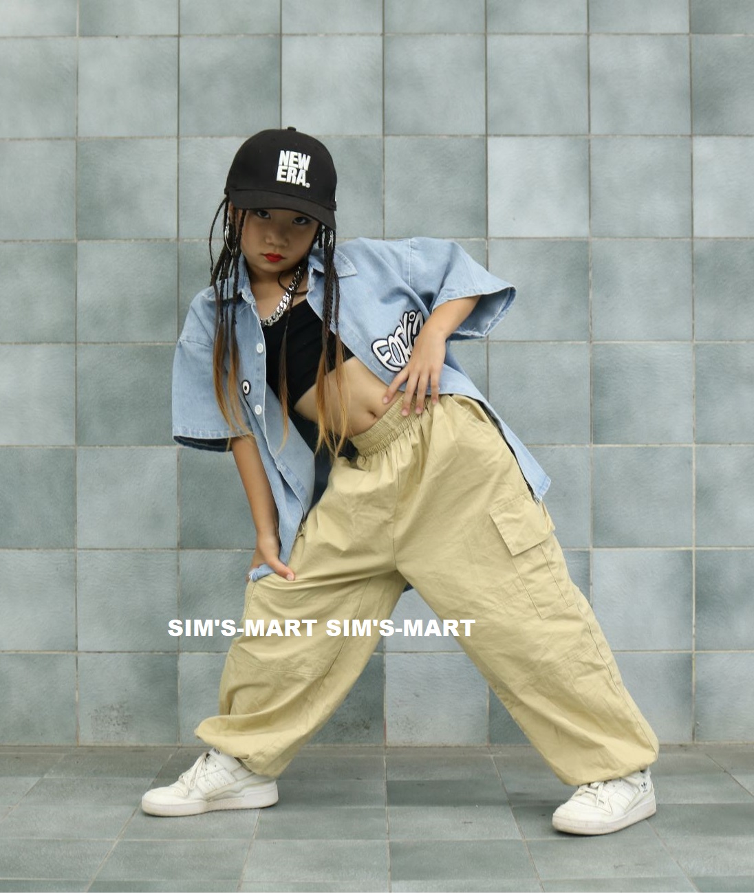 デニム キッズダンス衣装 セットアップ ヒップホップ 衣装 デニムシャツ 男の子 韓国 ダンスウェア ダンス衣装 K-POP キッズ チノパン 子供ダンス服 ガールズ 