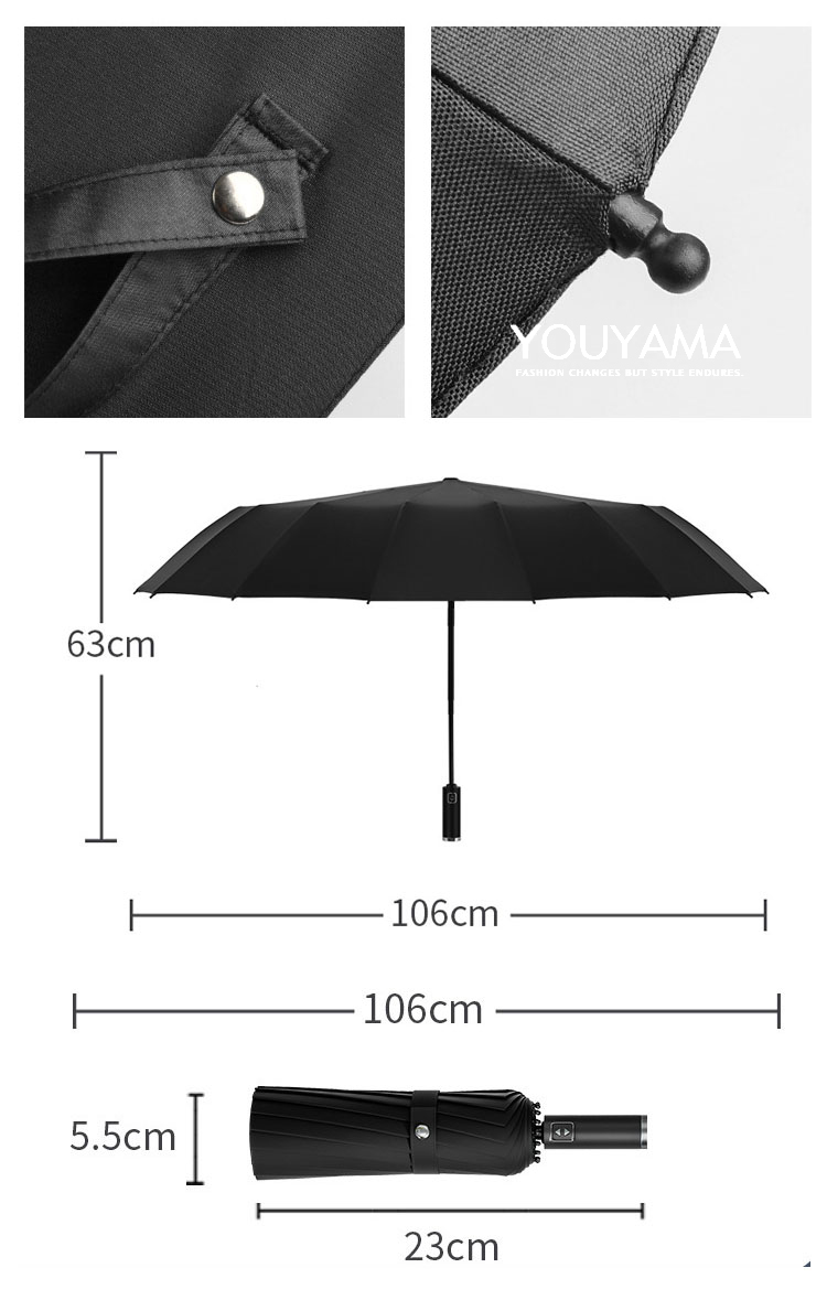 傘 折りたたみ傘 晴雨兼用 自動開閉 日傘 撥水加工 高強度 カサ耐強風 耐久性の高い 送料無料 遮熱 葉柄 遮光 折り畳み傘3段折り 撥水ビジネス傘 16本骨 かさ 