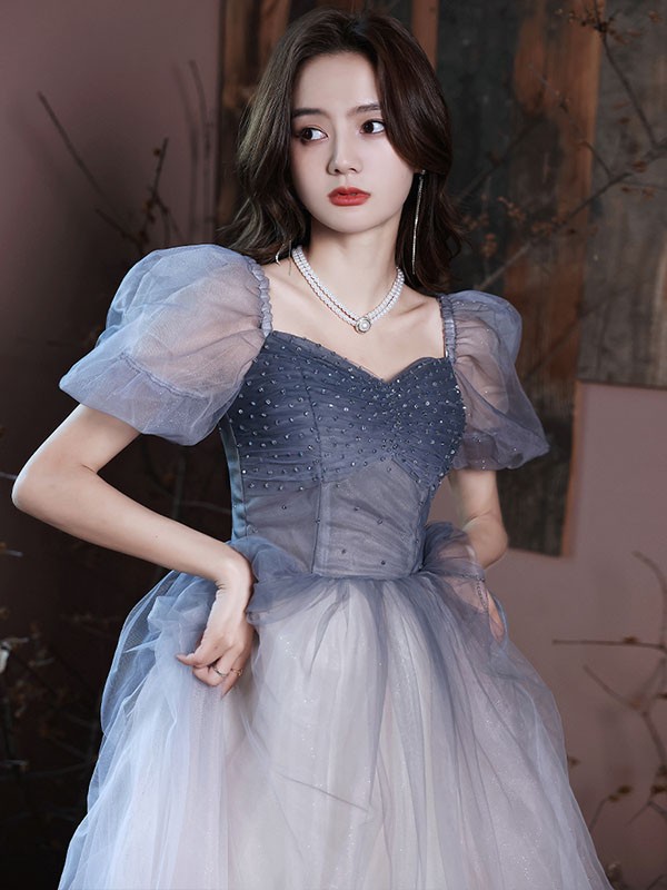 ドレス グラデーション 大人 ピアノ 発表会 ロングドレス パーティードレス 花嫁 結婚式 披露宴 ミモレ丈 母親 演奏会 レディース 