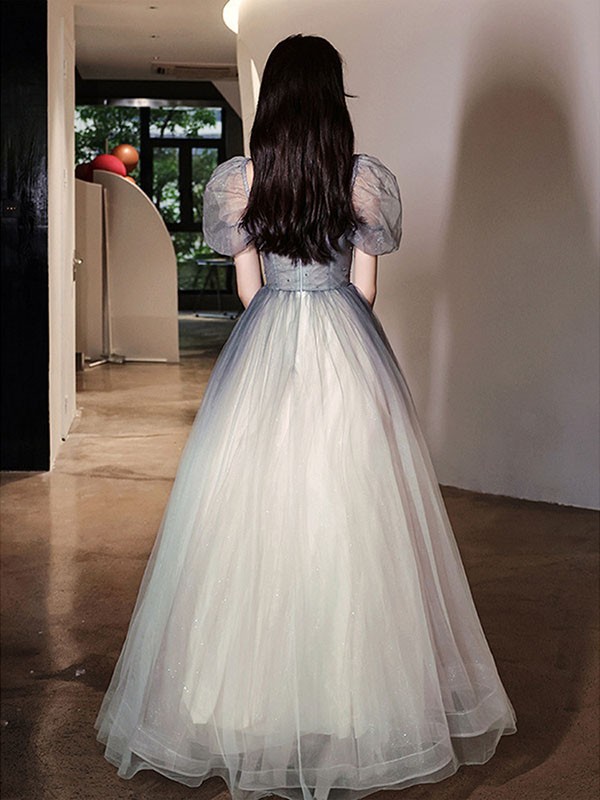 ドレス グラデーション 大人 ピアノ 発表会 ロングドレス パーティードレス 花嫁 結婚式 披露宴 ミモレ丈 母親 演奏会 レディース 