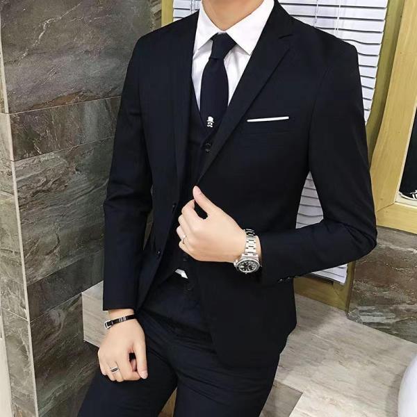 スリーピーススーツ スーツ メンズ スーツセット フォーマルスーツ ビジネススーツ スリムスーツ 卒業式 結婚式 