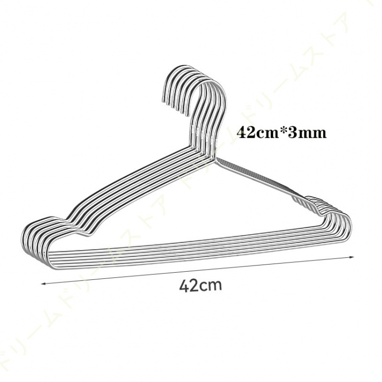 10本セット ステンレス製ハンガー ハンガー セット スリム 洗濯 洋服収納 洗濯用ハンガー 洋服 衣類 頑丈 曲がらない 軽い ステンレス 洋服掛け 衣類収納 