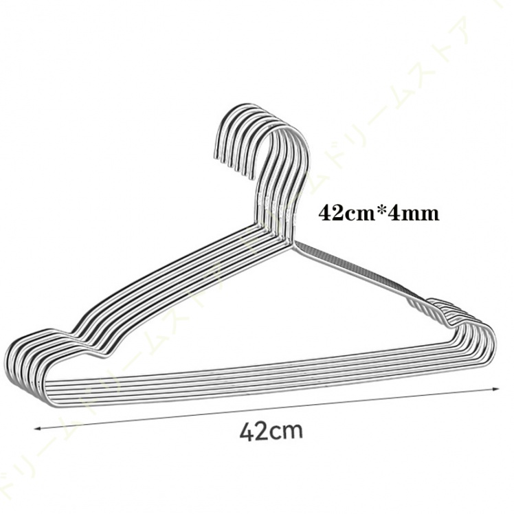 10本セット ステンレス製ハンガー ハンガー セット スリム 洗濯 洋服収納 洗濯用ハンガー 洋服 衣類 頑丈 曲がらない 軽い ステンレス 洋服掛け 衣類収納 