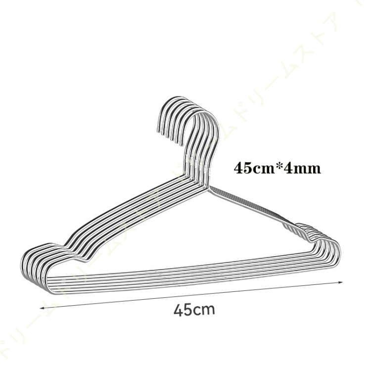 10本セット ステンレス製ハンガー ハンガー セット スリム 洗濯 洋服収納 洗濯用ハンガー 洋服 衣類 頑丈 曲がらない 軽い ステンレス 洋服掛け 衣類収納 
