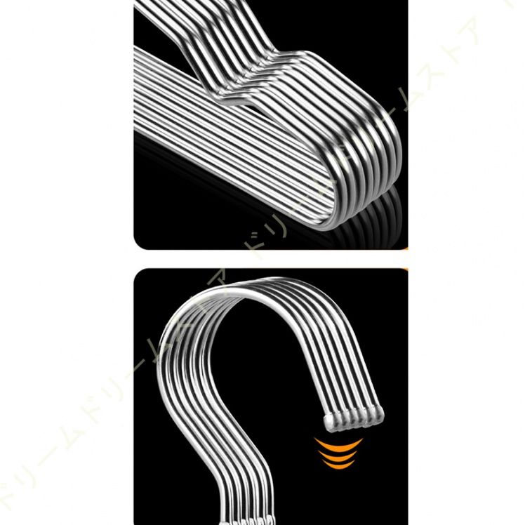 10本セット ステンレス製ハンガー ハンガー セット スリム 洗濯 洋服収納 洗濯用ハンガー 洋服 衣類 頑丈 曲がらない 軽い ステンレス 洋服掛け 衣類収納 