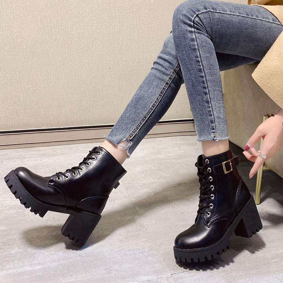 ショートブーツ レディースブーツ 美脚 ワークブーツ 秋冬 レディース 春秋冬 厚底 おしゃれ 防寒靴 靴 