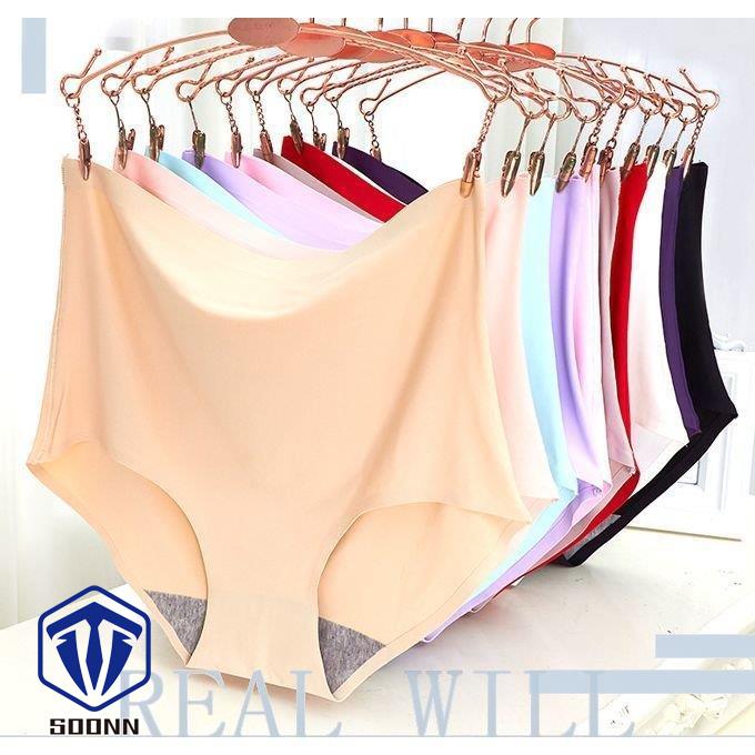 スタンダードショーツ シームレス フルバックショーツ 単品 パンツ パンティー 大きいサイズ お腹すっぽり ハイウエスト レディース インナー 深履き 