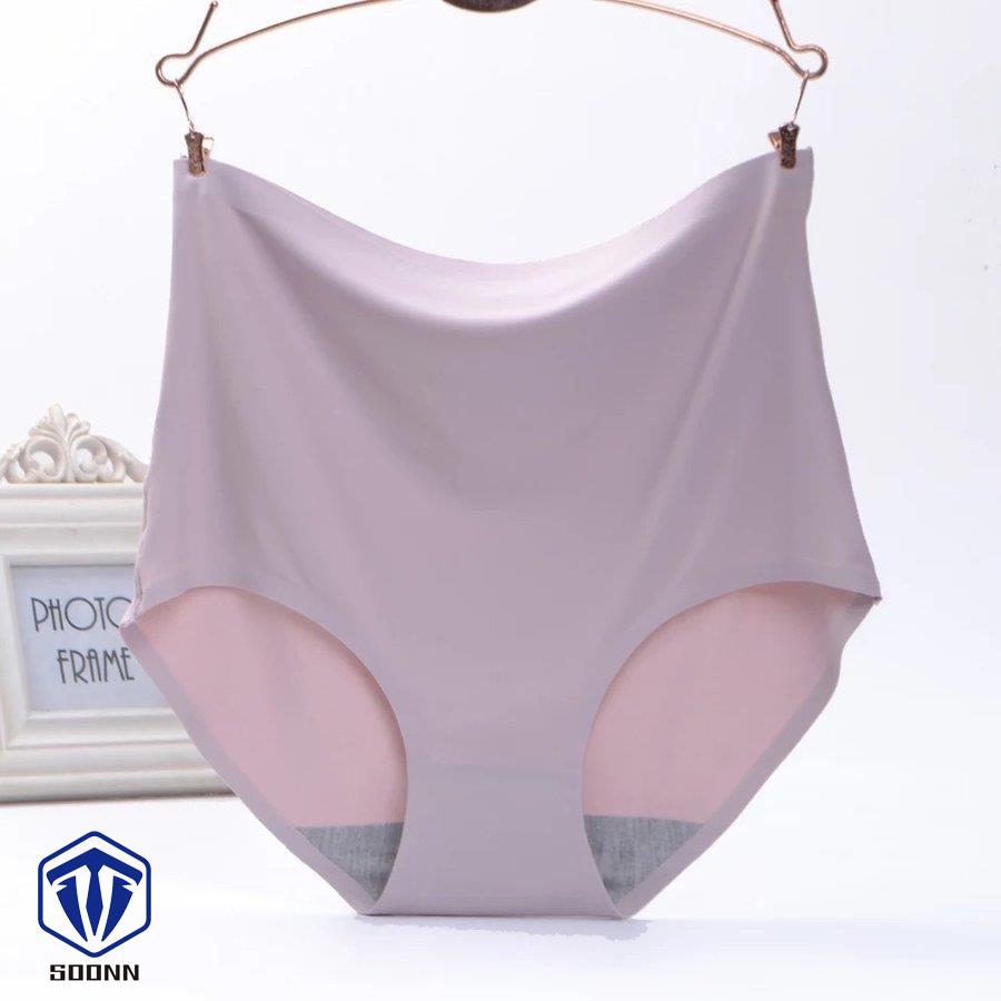 スタンダードショーツ シームレス フルバックショーツ 単品 パンツ パンティー 大きいサイズ お腹すっぽり ハイウエスト レディース インナー 深履き 