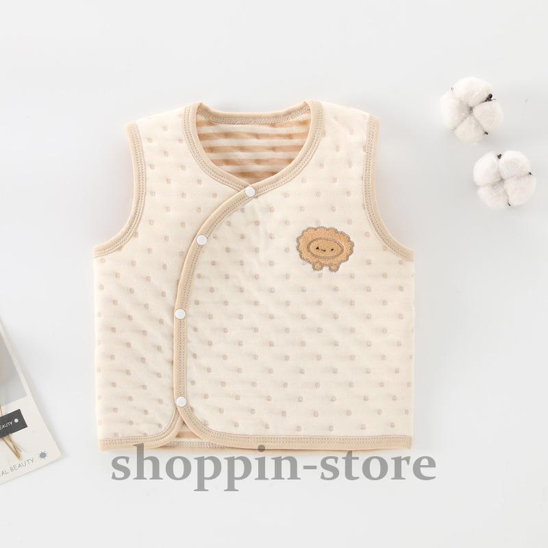 ベビーベスト春秋冬外着赤ちゃん小さな馬クリップ暖かい綿新生児子供ベスト男性と女性の純粋な綿は 肩をすることができます。  