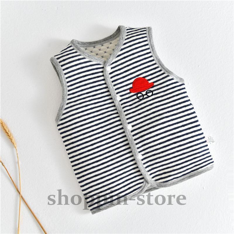 ベビーベスト春秋冬外着赤ちゃん小さな馬クリップ暖かい綿新生児子供ベスト男性と女性の純粋な綿は 肩をすることができます。  