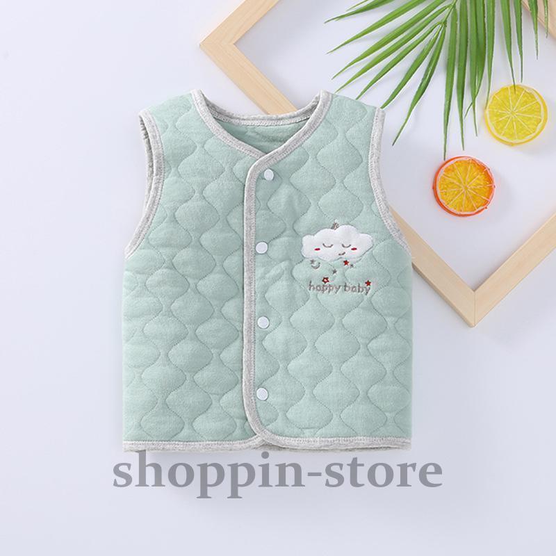 ベビーベスト春秋冬外着赤ちゃん小さな馬クリップ暖かい綿新生児子供ベスト男性と女性の純粋な綿は 肩をすることができます。  