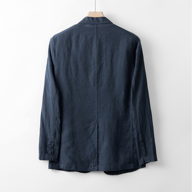 テーラードジャケット メンズ 麻ジャケット リネン アウター 長袖 リゾート スーツ ジャケット 2つボタン リモートワーク 春秋 ライトジャケット カジュアル 