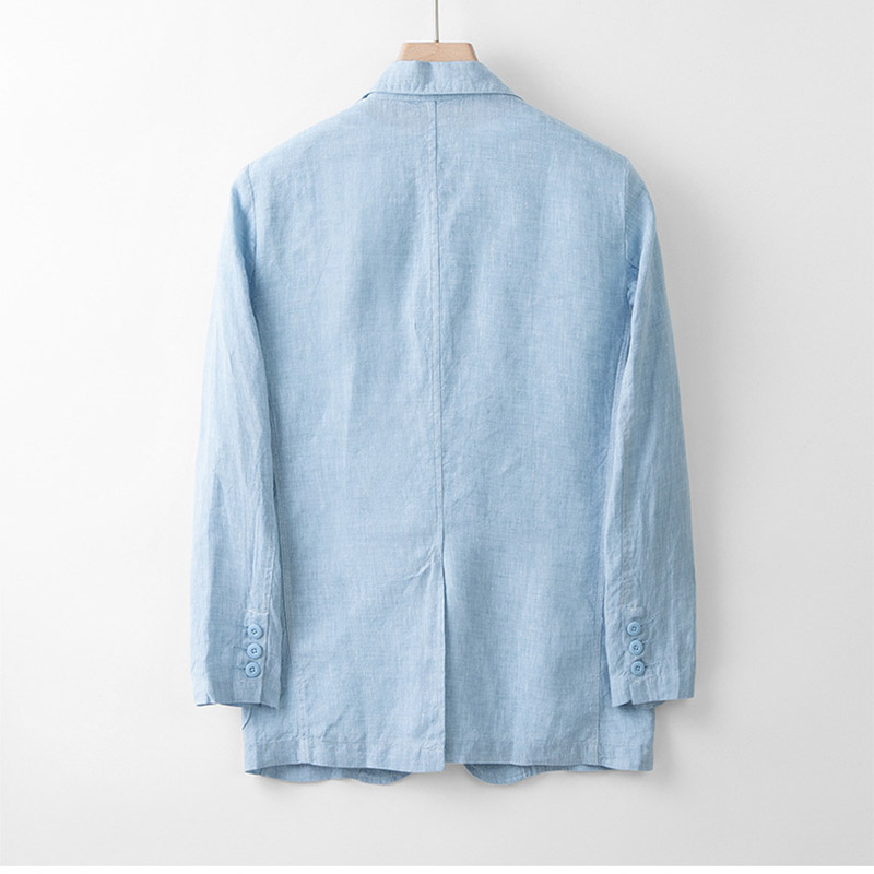テーラードジャケット メンズ 麻ジャケット リネン アウター 長袖 リゾート スーツ ジャケット 2つボタン リモートワーク 春秋 ライトジャケット カジュアル 