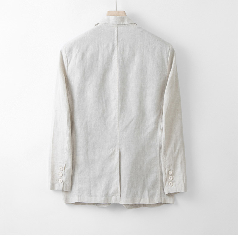テーラードジャケット メンズ 麻ジャケット リネン アウター 長袖 リゾート スーツ ジャケット 2つボタン リモートワーク 春秋 ライトジャケット カジュアル 