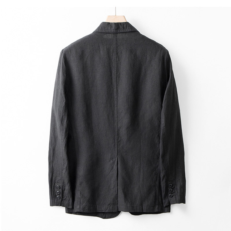 テーラードジャケット メンズ 麻ジャケット リネン アウター 長袖 リゾート スーツ ジャケット 2つボタン リモートワーク 春秋 ライトジャケット カジュアル 