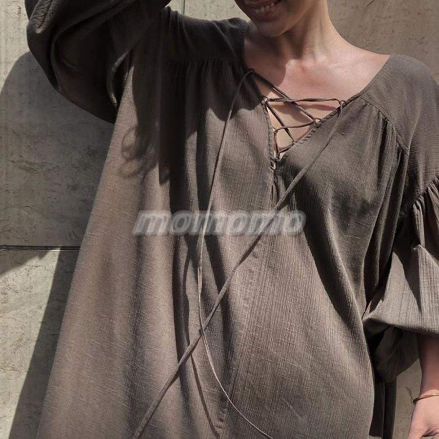 ワンピース マキシワンピース 長袖ワンピース プリーズスカート レディース キレイめ 20代 ゆったり 30代 春夏秋 上品 オシャレ 着痩せ 韓国風 