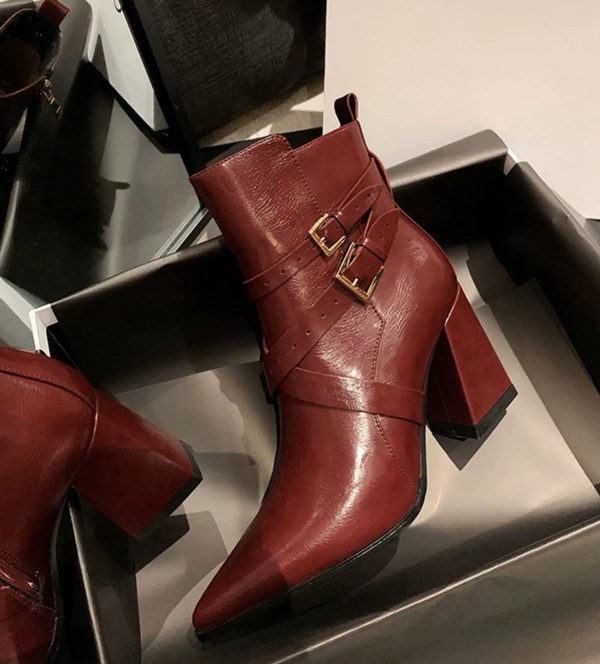 ショートブーツレディース 美脚 8CM太ヒール 秋冬 疲れにくい スエード スムース 小さいサイズ 大きいサイズ 防寒 歩きやすい 