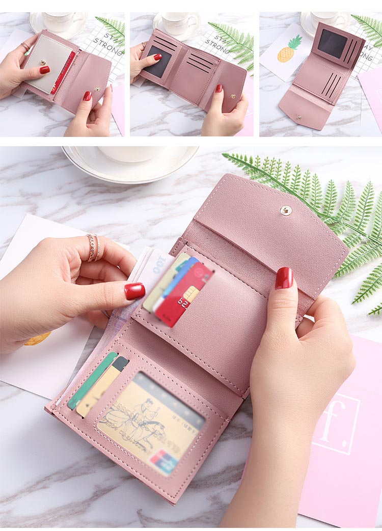 ミニ財布 カードケース レディース コンパクト 財布 二つ折り 大容量 名刺入れ かわいい おしゃれ コ小銭入れ 学生 大人 