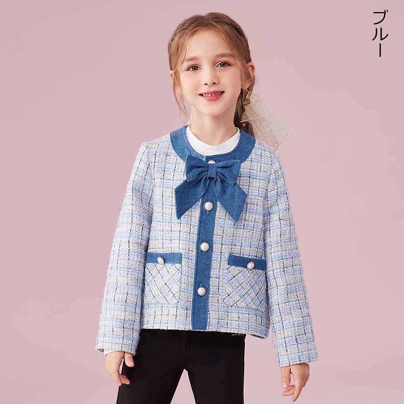 フォーマル卒業式スーツ女の子入学式卒業式ジャケットコートガールズ キッズ 発表会フォーマルスクール制服學院風七五三卒園式 結婚式七五三中学生受験用 記念日