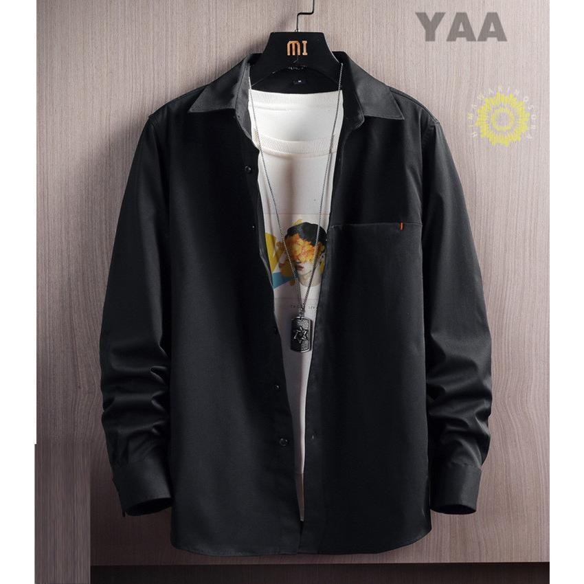 カジュアルシャツ 長袖シャツ メンズ シャツ 開襟シャツ ビジネス 秋服 メンズファッション 通勤 スリム 秋物 