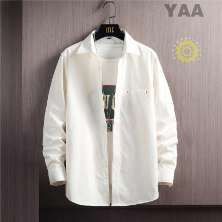 カジュアルシャツ 長袖シャツ メンズ シャツ 開襟シャツ ビジネス 秋服 メンズファッション 通勤 スリム 秋物 