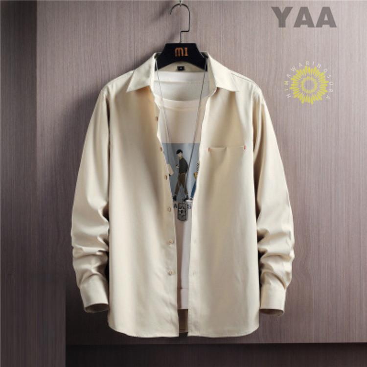 カジュアルシャツ 長袖シャツ メンズ シャツ 開襟シャツ ビジネス 秋服 メンズファッション 通勤 スリム 秋物 