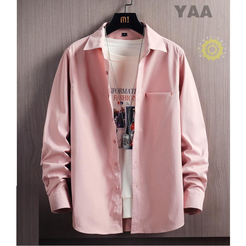 カジュアルシャツ 長袖シャツ メンズ シャツ 開襟シャツ ビジネス 秋服 メンズファッション 通勤 スリム 秋物 