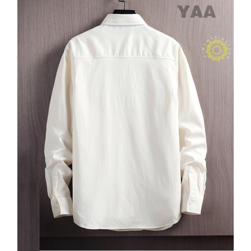 カジュアルシャツ 長袖シャツ メンズ シャツ 開襟シャツ ビジネス 秋服 メンズファッション 通勤 スリム 秋物 