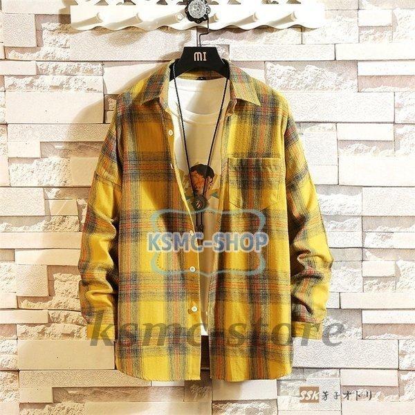 長袖シャツ チェックシャツ カジュアルシャツ メンズシャツ メンズ シャツ トップス 長袖 ネルシャツ チェック スリムシャツ 