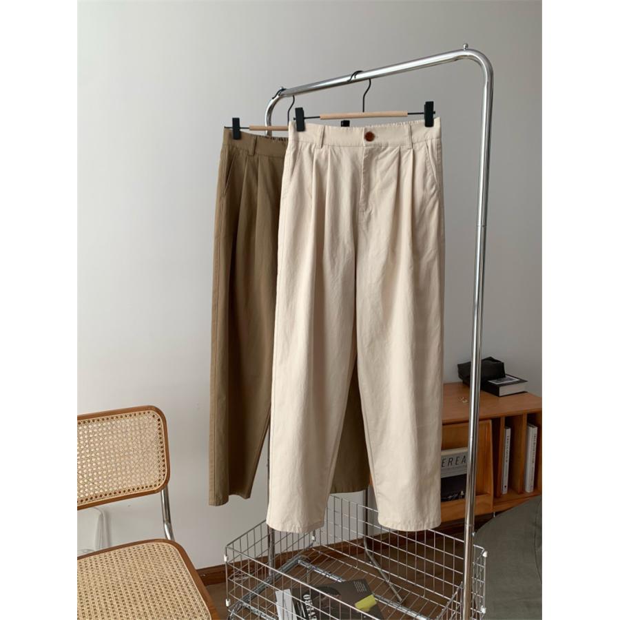 チノパン ワイドパンツ テーパードパンツ レディース パンツ ウエストゴム ゆったり ロング イージーパンツ 春夏 体型カバー カジュアル 秋 ズボン 