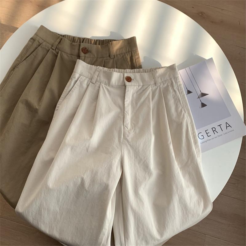 チノパン ワイドパンツ テーパードパンツ レディース パンツ ウエストゴム ゆったり ロング イージーパンツ 春夏 体型カバー カジュアル 秋 ズボン 