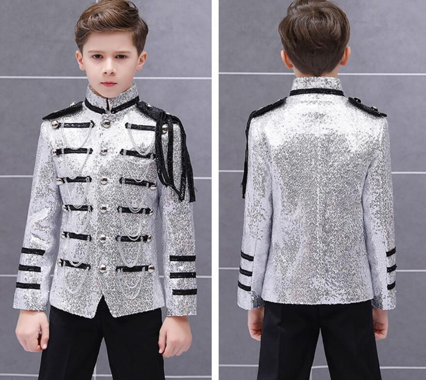 キッズ子供服 セットアップ コート ジャケット パンツ シャツ ヨーロッパ 演奏会 プレ仮装 舞台演出服団体服 男の子 ハロウィン仮装 スパン 欧米風 