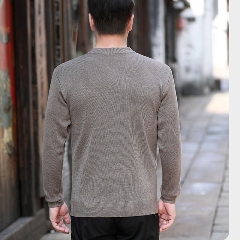 ニット セーター メンズ◆クルーネック秋服 冬服 紳士 メンズ 誕生日 シニア ゴルフ プレゼント ギフト シニアファッション クリスマス 敬老の日 