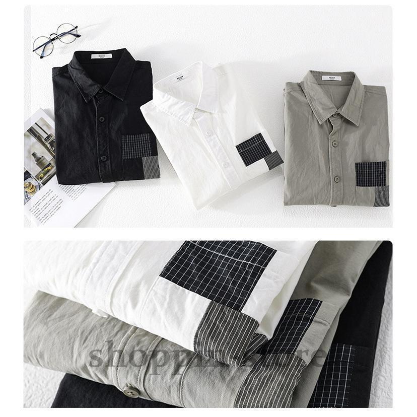 カジュアルシャツ 長袖シャツ トップス シャツ SHIRT きれいめ 春 春 メンズ 