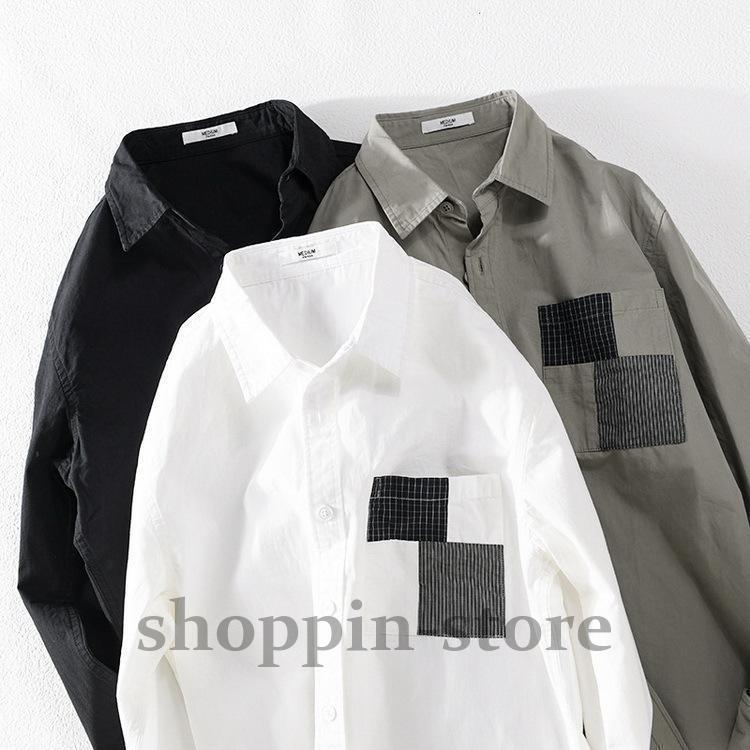 カジュアルシャツ 長袖シャツ トップス シャツ SHIRT きれいめ 春 春 メンズ 