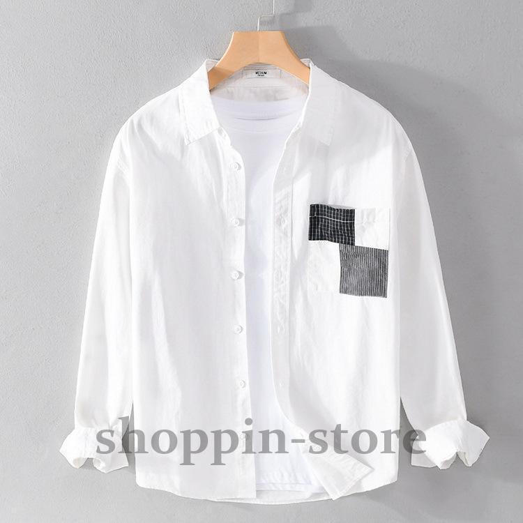 カジュアルシャツ 長袖シャツ トップス シャツ SHIRT きれいめ 春 春 メンズ 