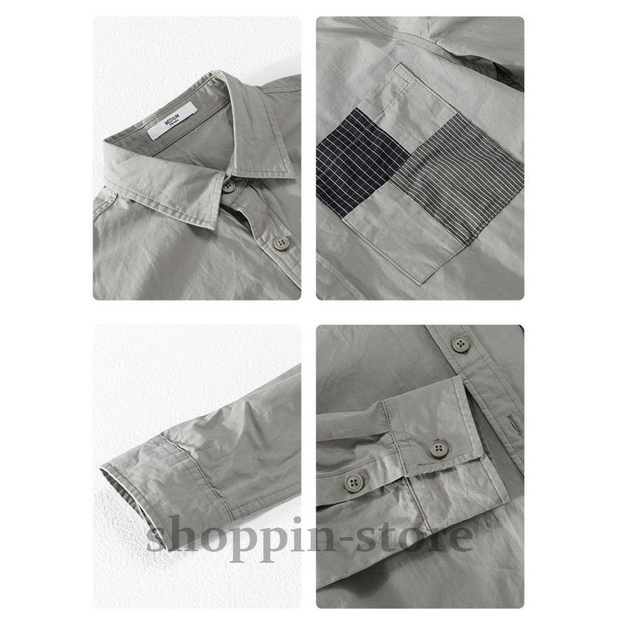 カジュアルシャツ 長袖シャツ トップス シャツ SHIRT きれいめ 春 春 メンズ 