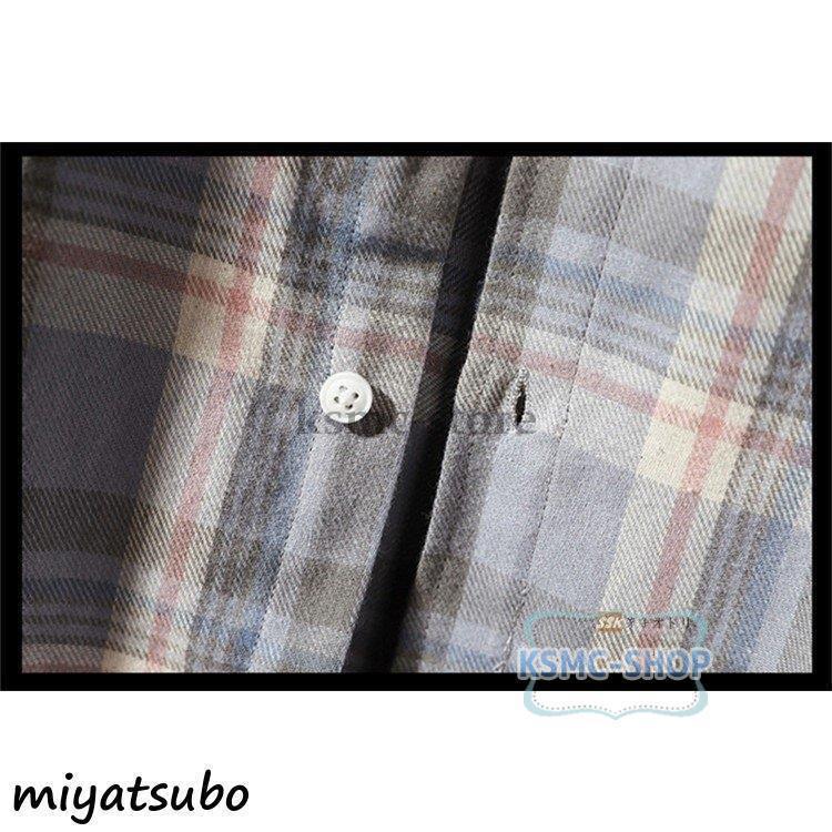 カジュアルシャツ メンズ シャツ チェックシャツ 長袖 メンズシャツ 秋服 スリムシャツ トップス 秋冬 