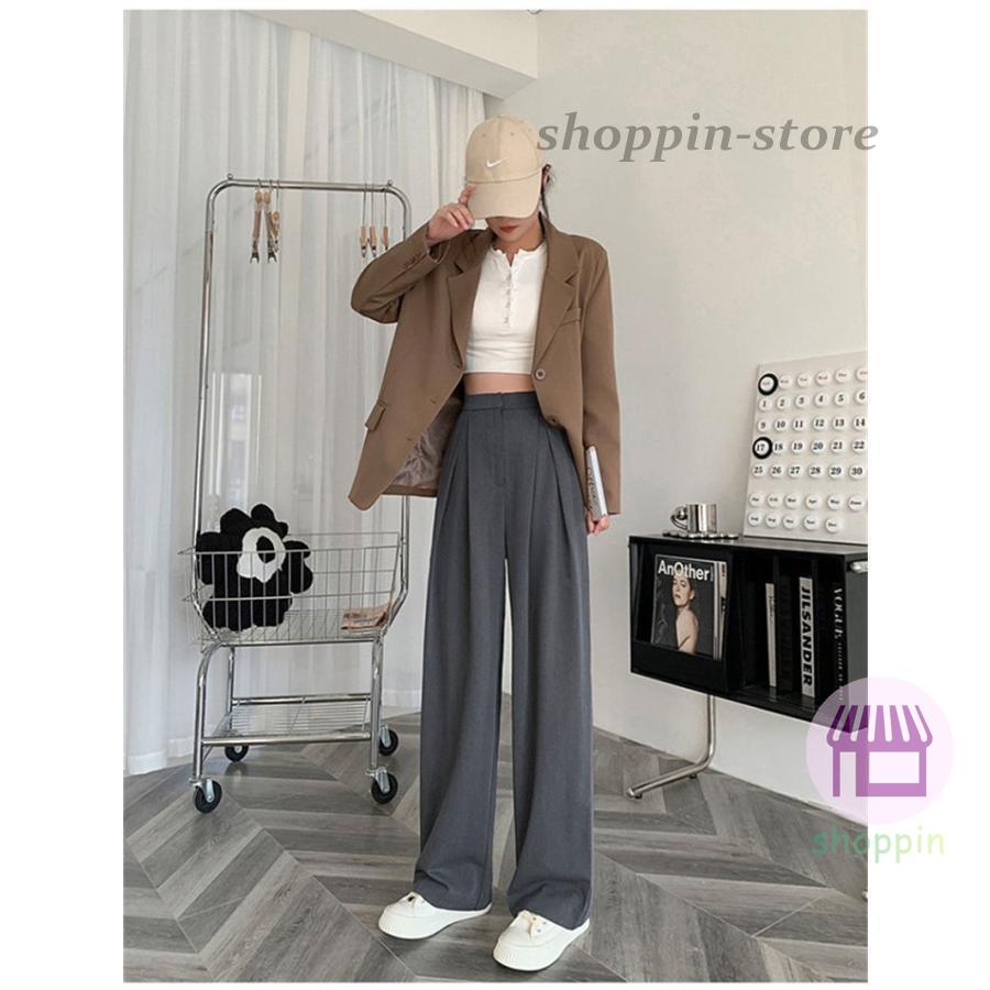 ワイドパンツ レディース ガウチョパンツ ロング スラックス バギーパンツ ハイウエスト 春夏 ゆったり 着痩 美脚 カジュアル 通勤 ストリート系 