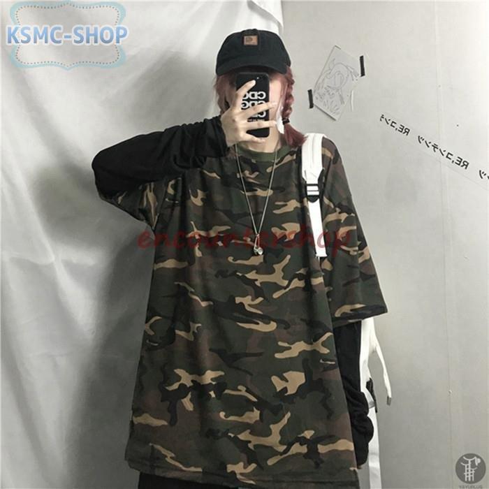 Tシャツ メンズ トップス 重ね着 レディース インナー 長袖 迷彩 ゆったり 春 秋 冬 大人 ロングTシャツ おしゃれ カジュアル ファッション 